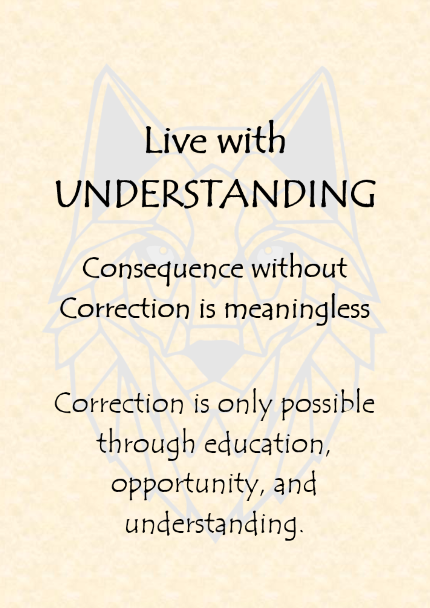 Live with Understanding